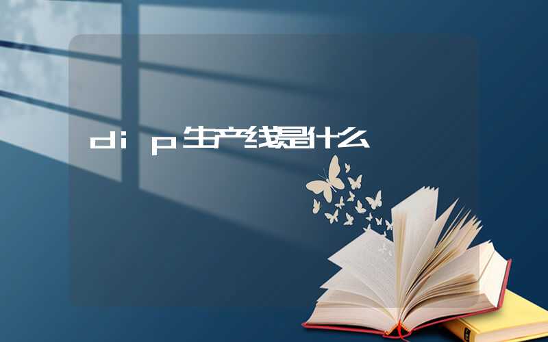dip生产线是什么