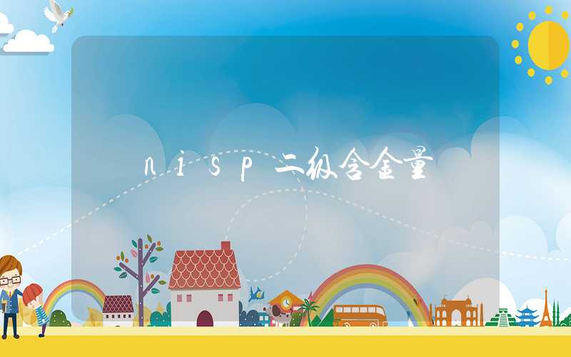 nisp二级含金量