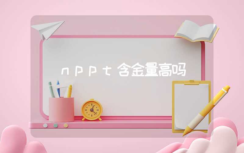 nppt含金量高吗